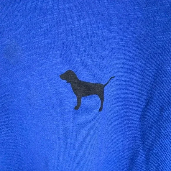 Pink Victoria's Secret Royal Blue Crewneck Sweatshirt Women's Size Small Preppy - Picture 4 of 10